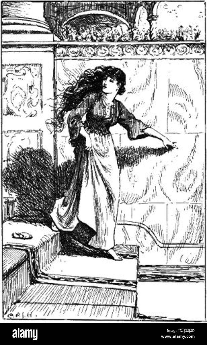 Cinderella 3 from The Blue Fairy Book 1889 author Andrew Lang Stock Photo