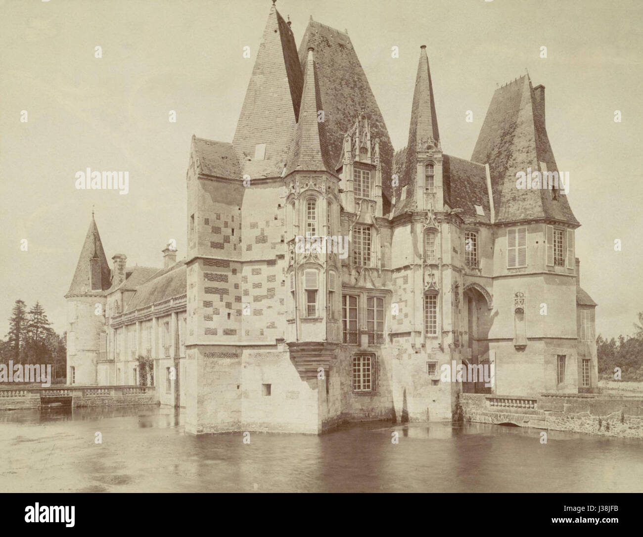 Chateau d'O, Neurdein Freres 01 Stock Photo