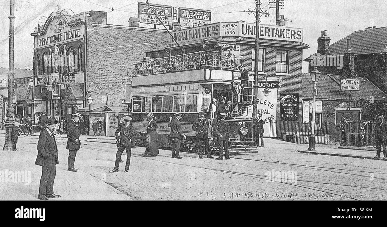 Cinematograph Cinema Lordship Lane N17 1913 Stock Photo Alamy