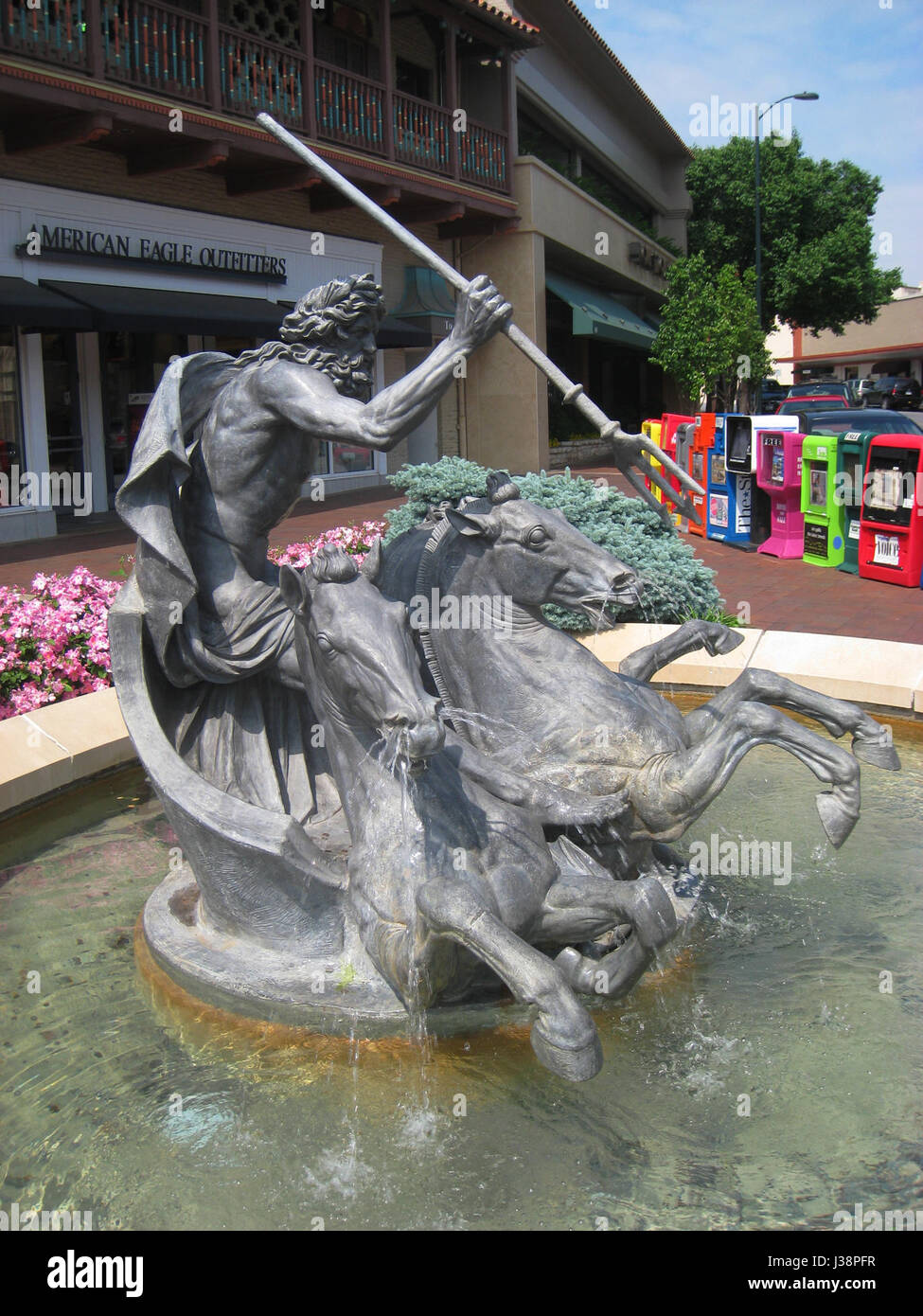 Country Club Plaza, KC MO fountain 2 Stock Photo Alamy