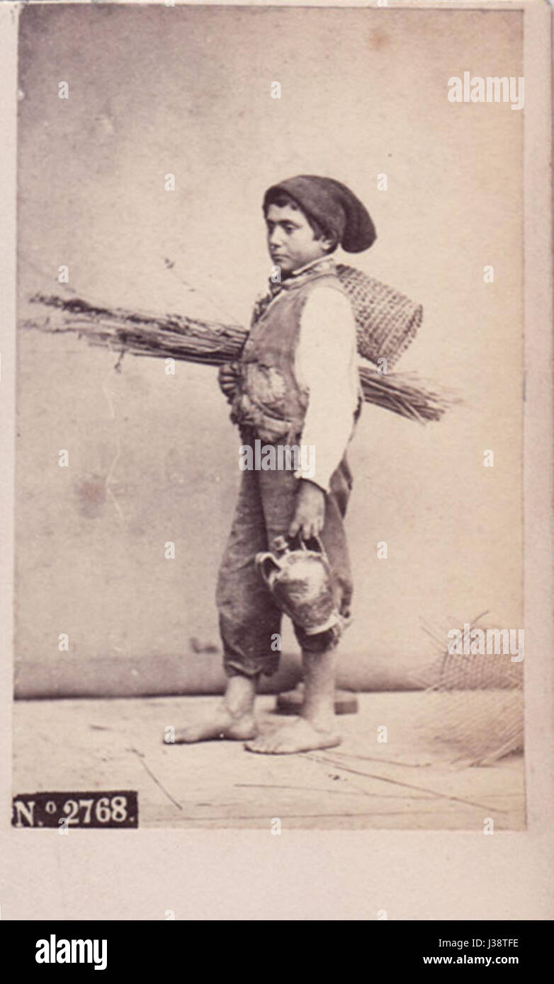Conrad, Giorgio (1827 1889) n. 2768 Scugnizzo napoletano Stock Photo - Alamy