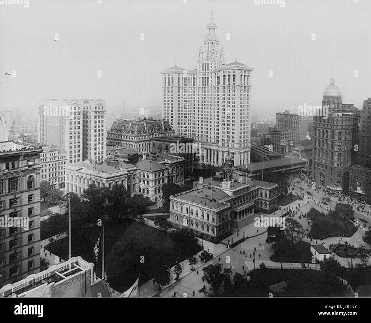 This image shows a part of a city hall building, identified by the ...