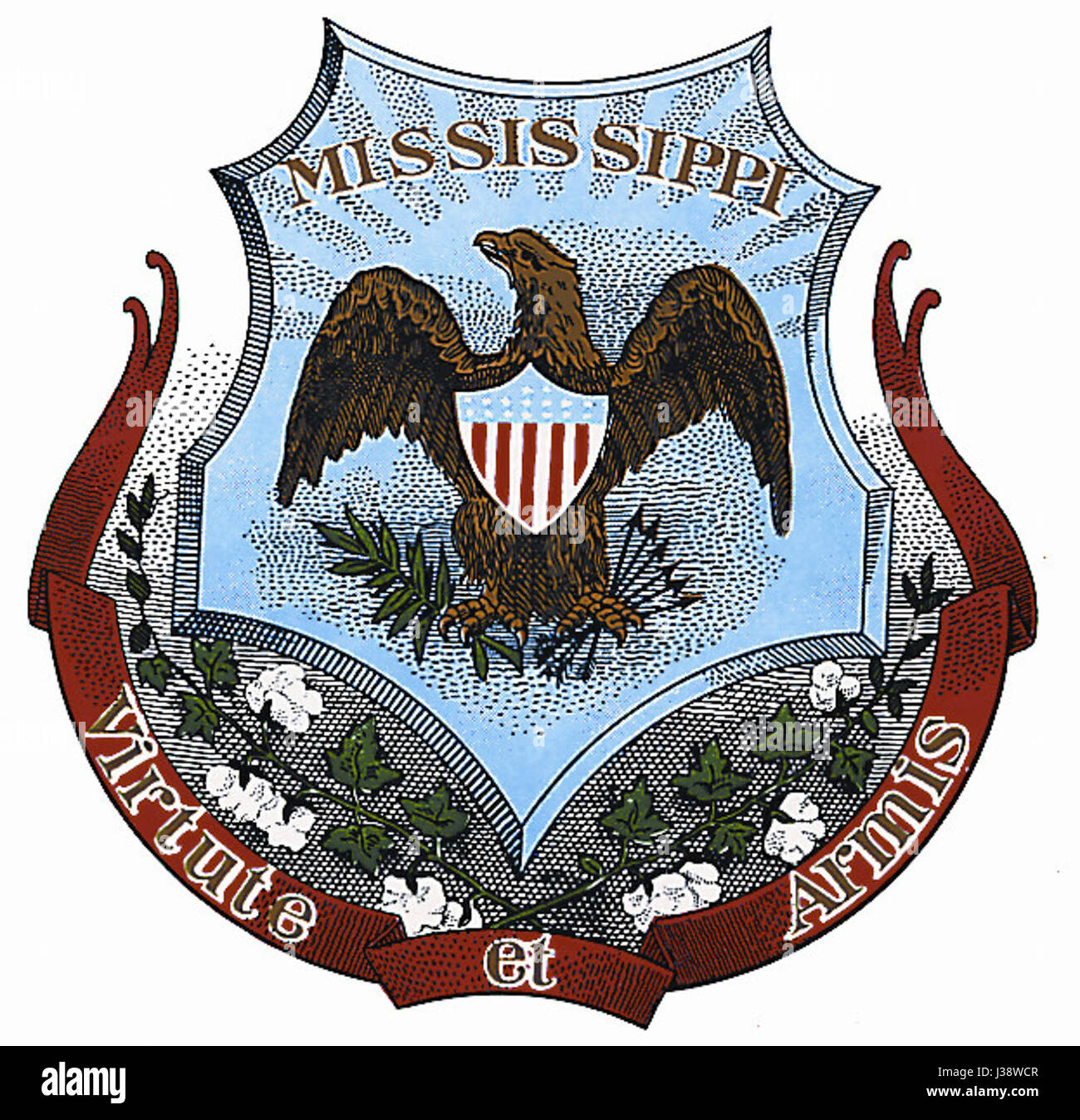 Coat Of Arms Of Mississippi Stock Photo Alamy