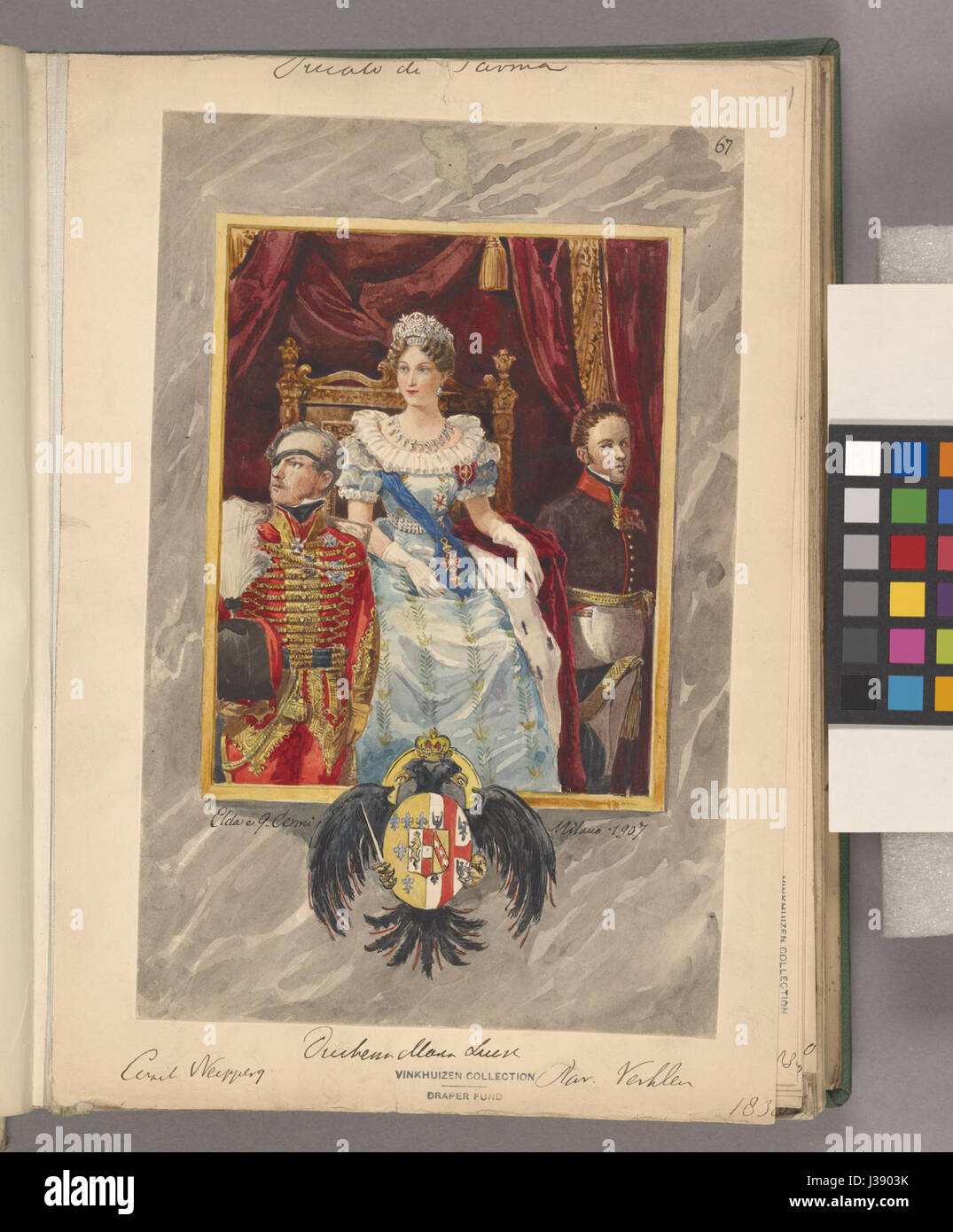 Count Neipperg, Marie Louise, Duchess of Parma, (and  )) (NYPL b14896507 1536442) Stock Photo