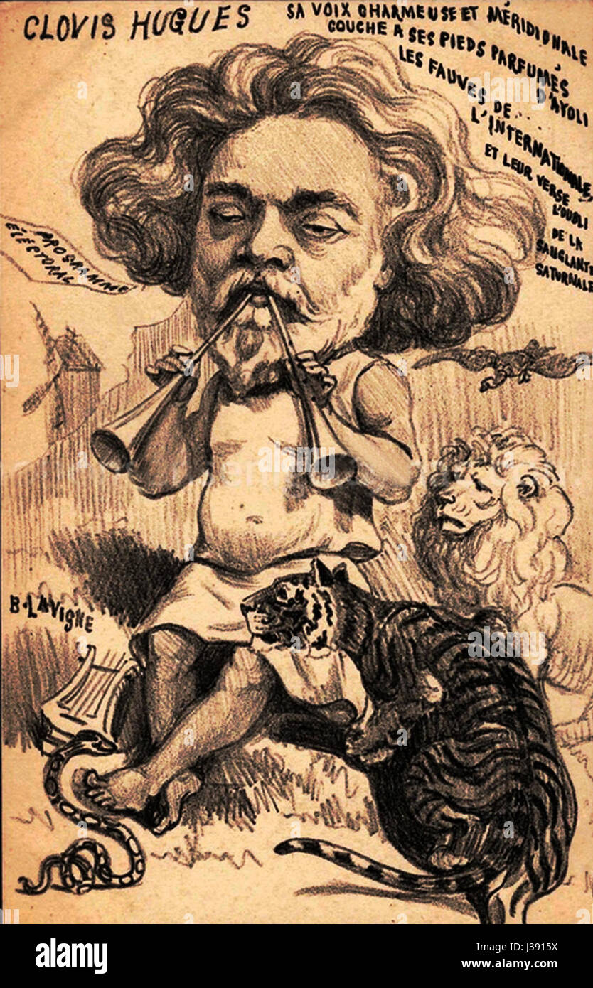 Clovis Hugues par B. Lavigne Stock Photo Alamy