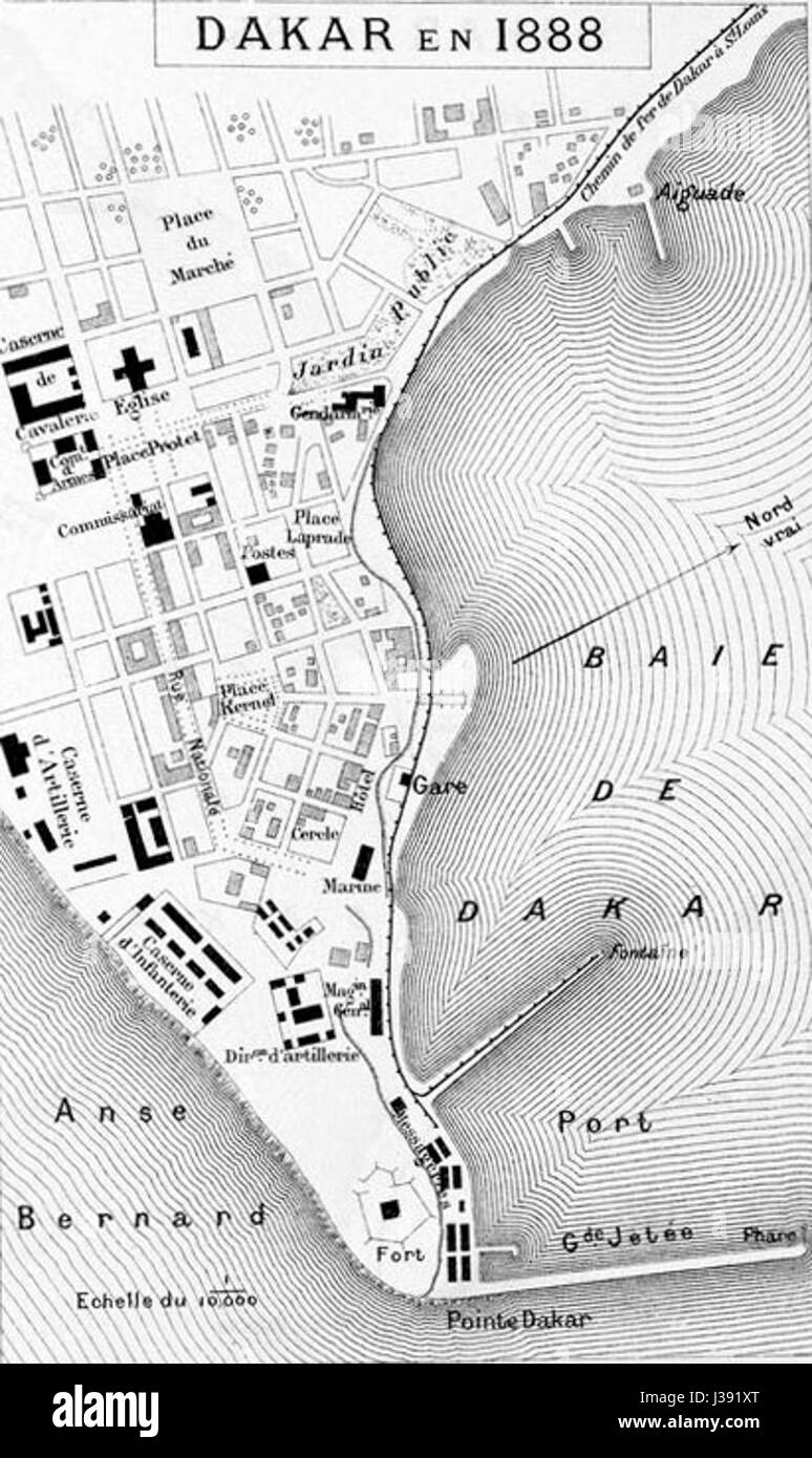 Dakar Map Black And White Stock Photos & Images - Alamy