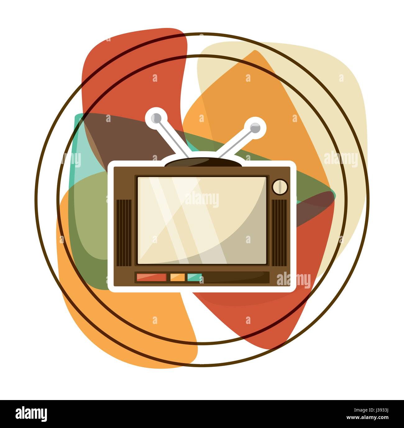 retro entertainment television technology Stock Vector Image & Art - Alamy