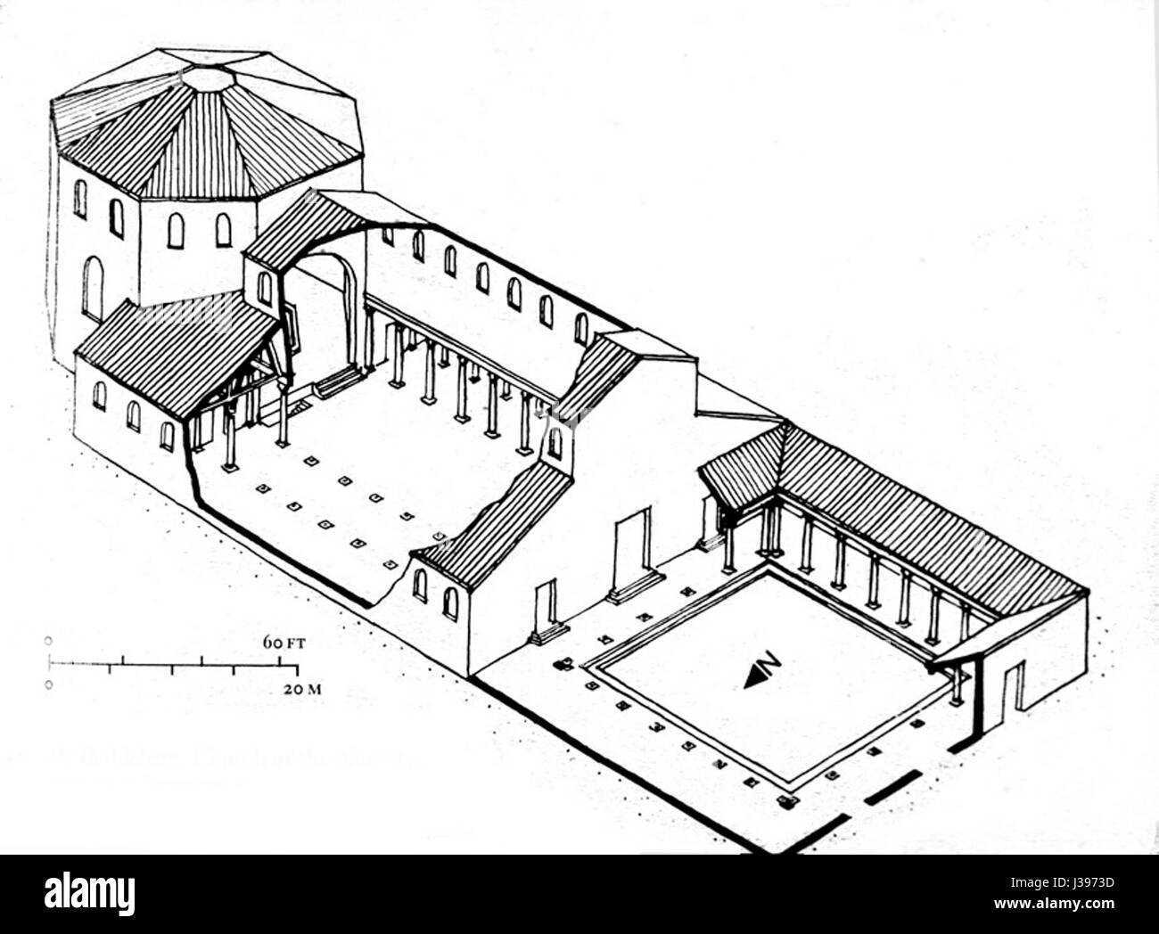 Church of the Nativity (reconstruction) ca. 333 CE Bethlehem Stock ...