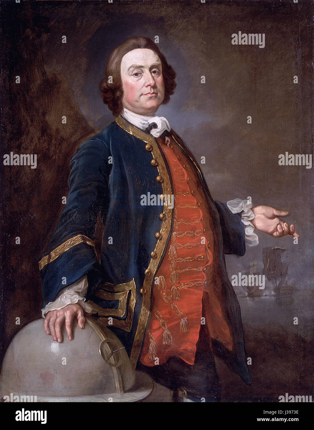Commodore George Walker (before 1700   1777), by British school of the 18th century Stock Photo