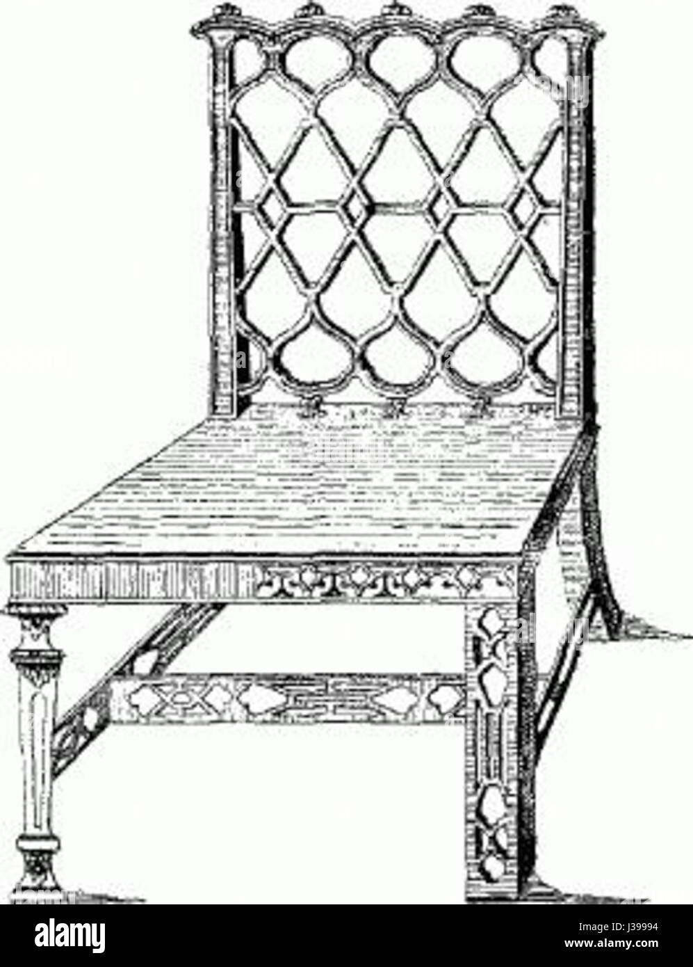 Chippendale Chair In The Chinese Style 1 Stock Photo 139731792