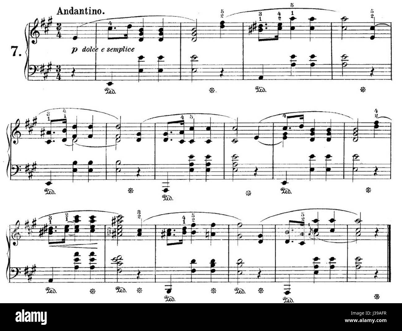 Chopin Preludium Op 28 Nr 7 Stock Photo Alamy
