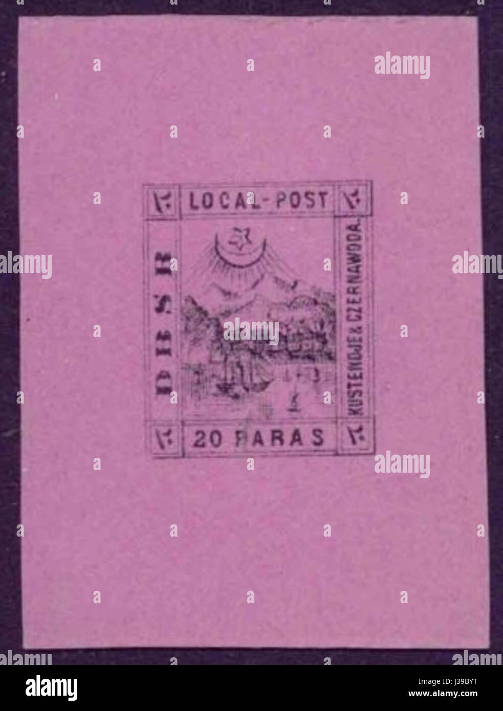 DBSR local post proof stamp Stock Photo Alamy
