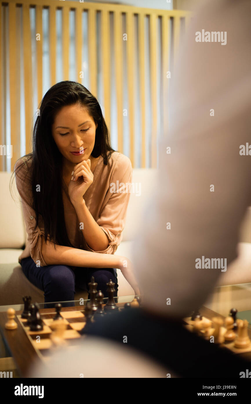 Colleagues playing chess hi-res stock photography and images - Alamy