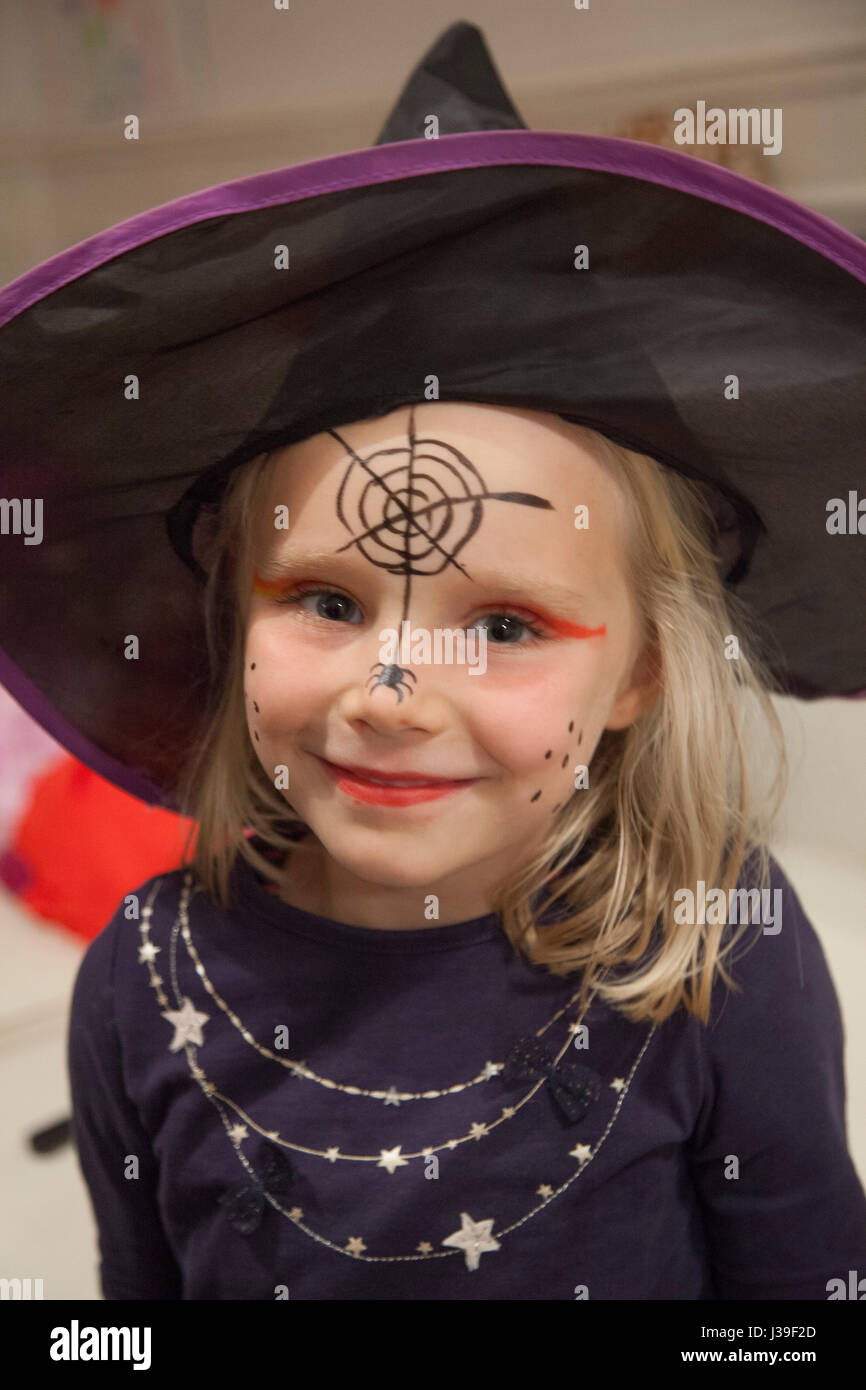 DISGUISED CHILD Stock Photo