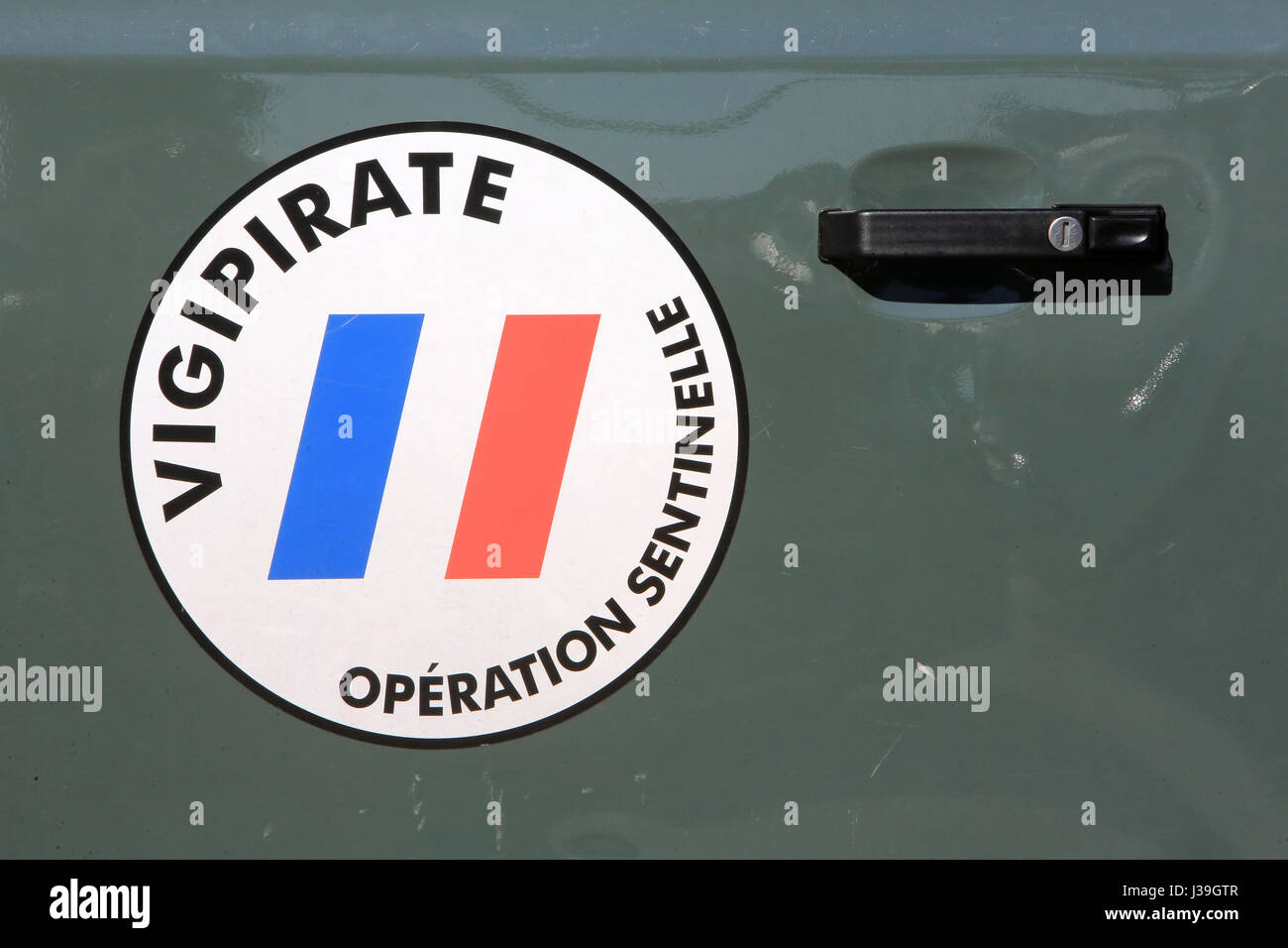 Vigipirate. sentinel operation. Stock Photo
