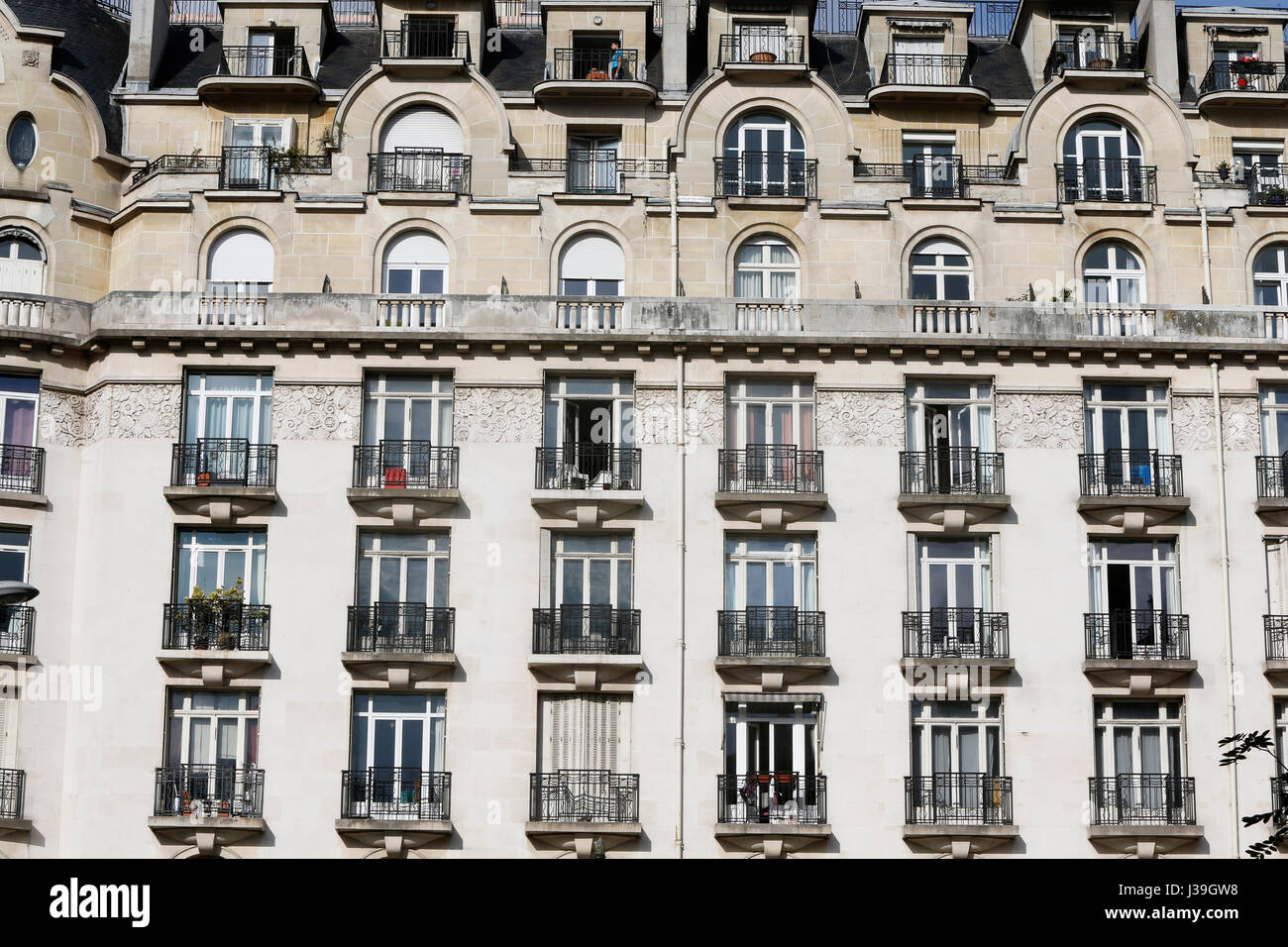 Building in paris. Stock Photo