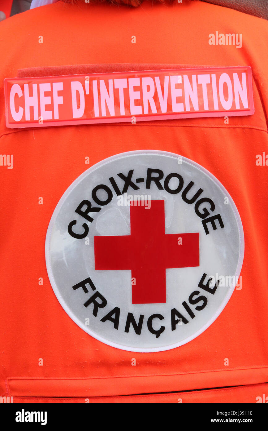 French red cross. Stock Photo