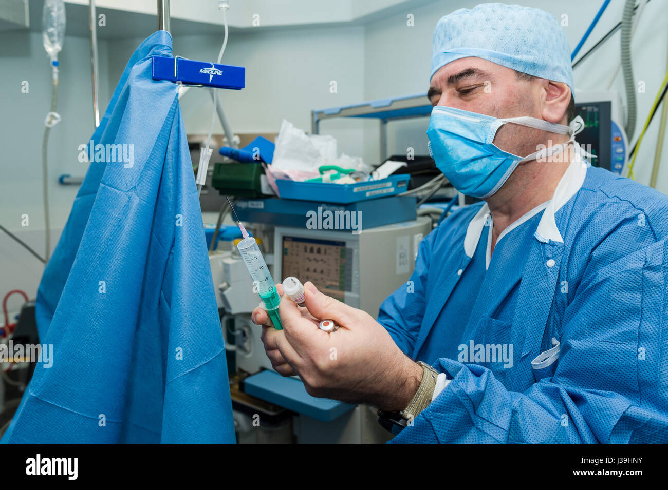 GYNECOLOGICAL SURGERY Stock Photo