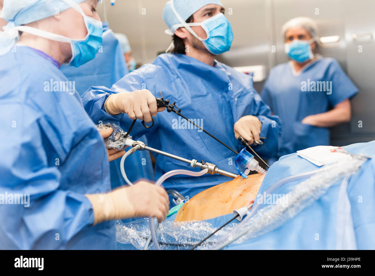 GYNECOLOGICAL SURGERY Stock Photo