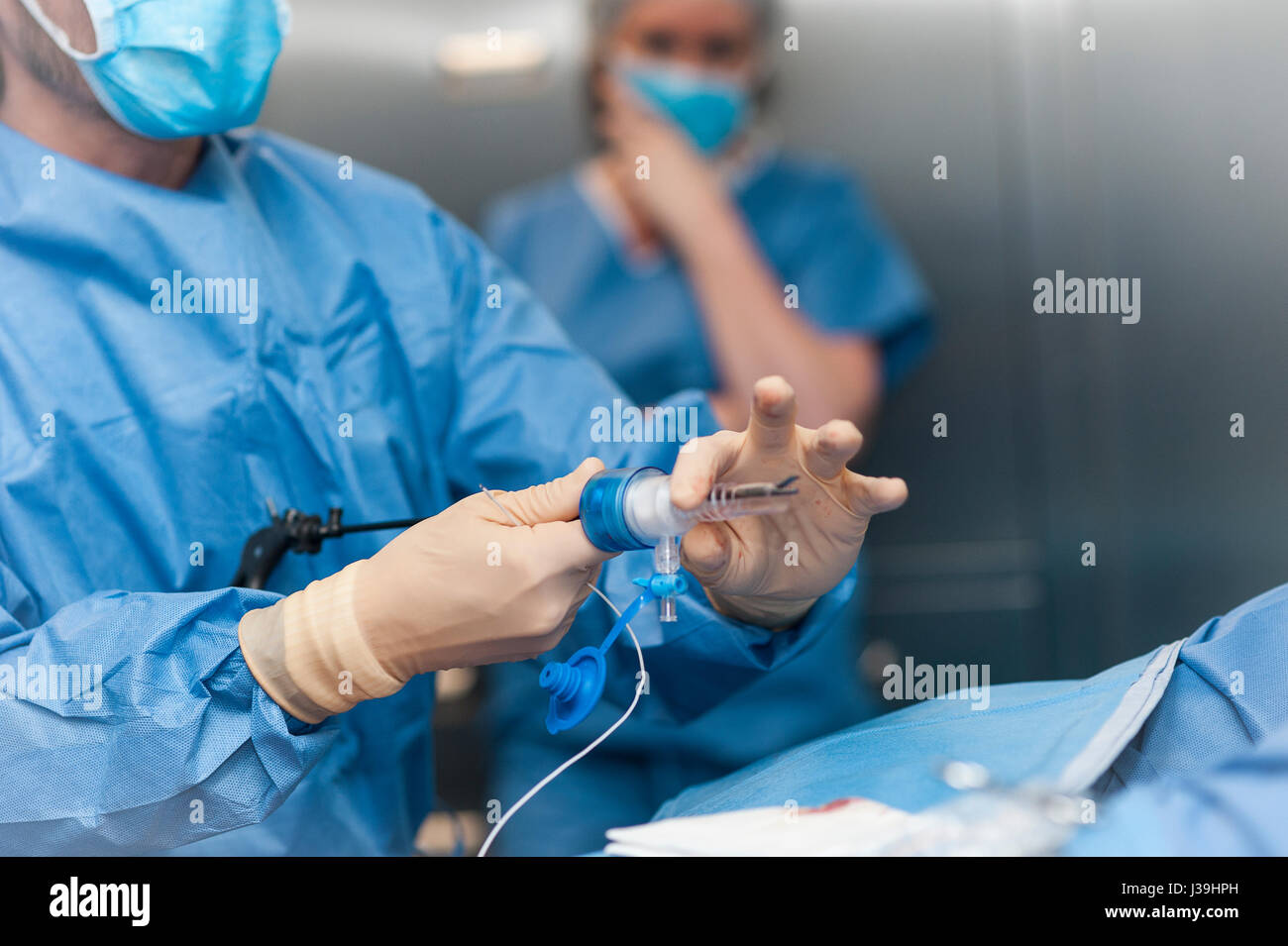 GYNECOLOGICAL SURGERY Stock Photo