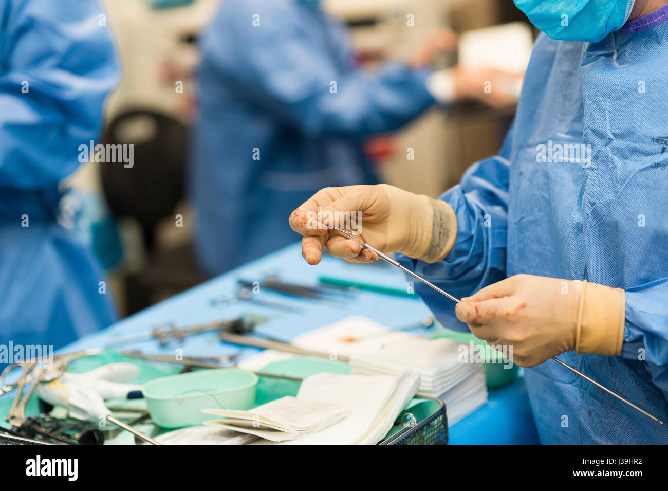 GYNECOLOGICAL SURGERY Stock Photo