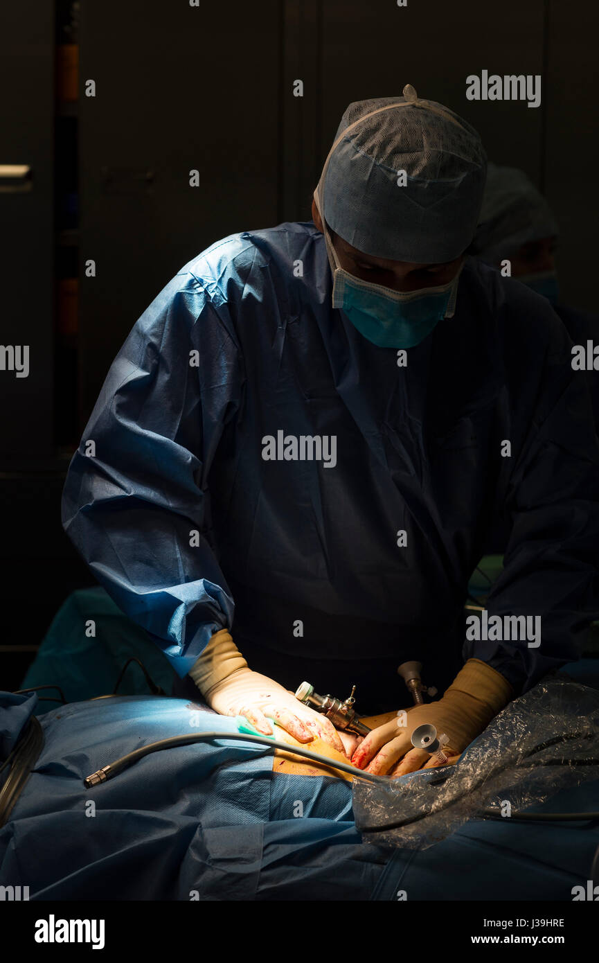 GYNECOLOGICAL SURGERY Stock Photo