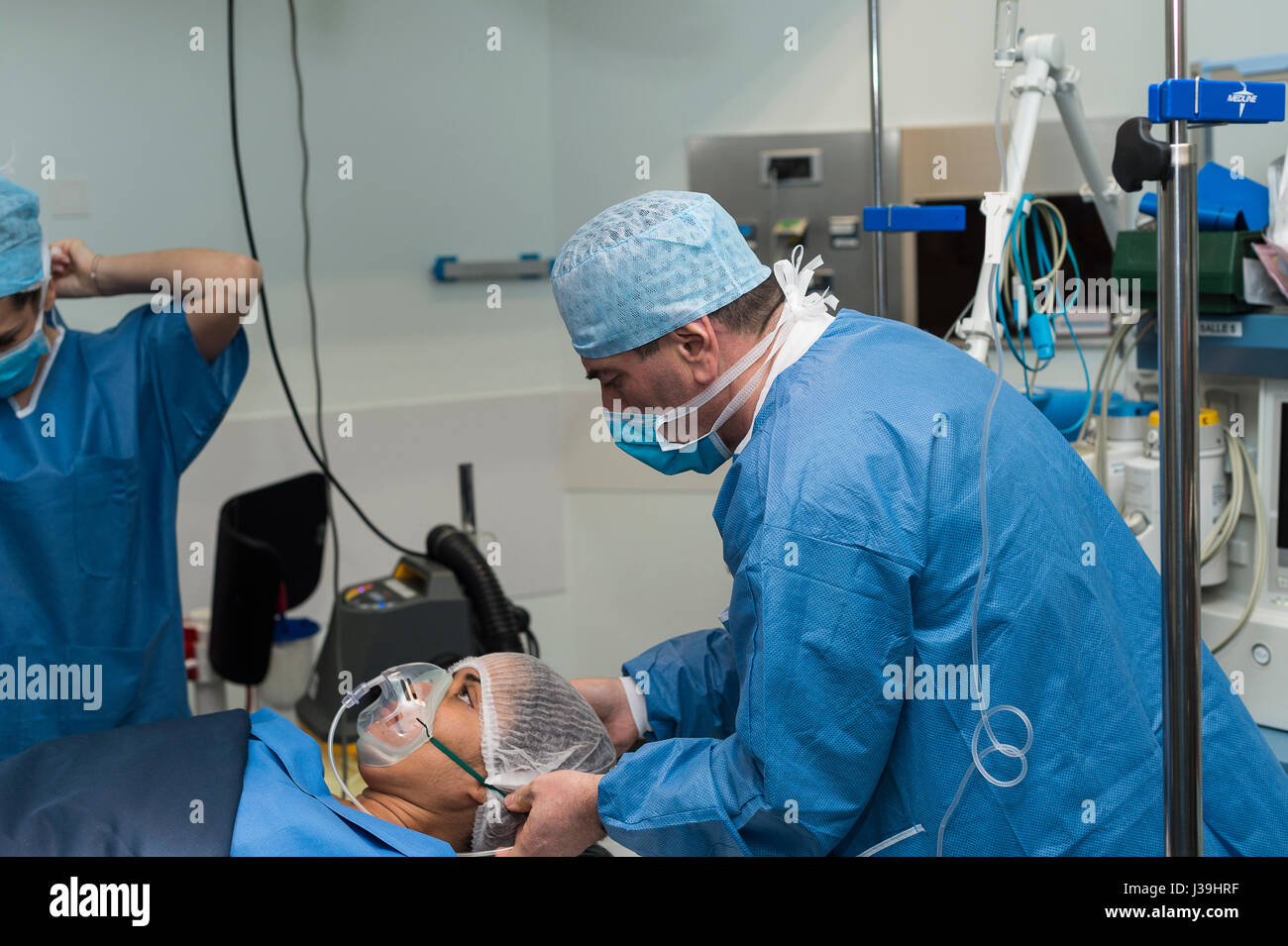 GYNECOLOGICAL SURGERY Stock Photo