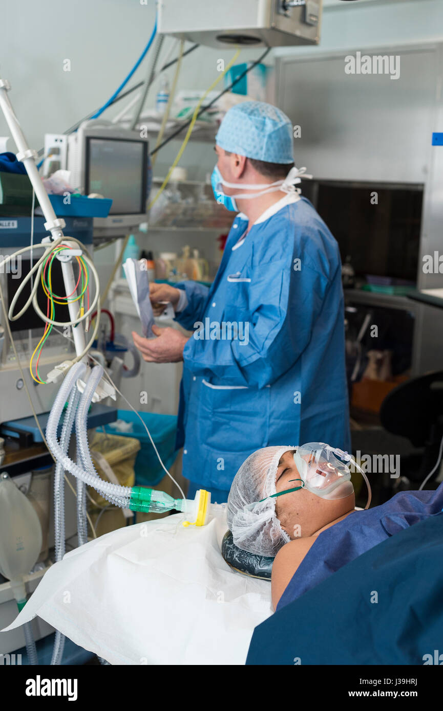 GYNECOLOGICAL SURGERY Stock Photo