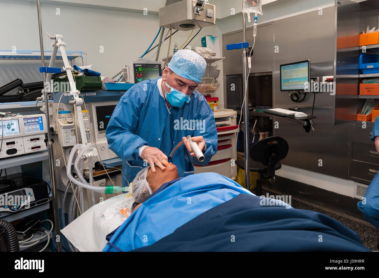 GYNECOLOGICAL SURGERY Stock Photo