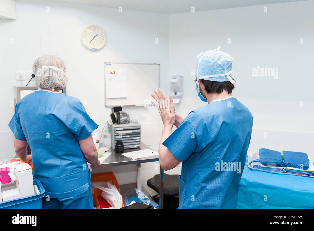 GYNECOLOGICAL SURGERY Stock Photo