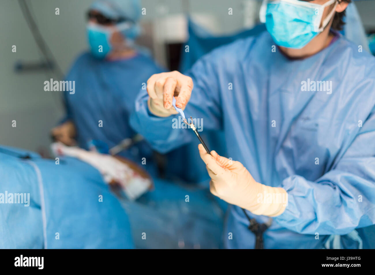 GYNECOLOGICAL SURGERY Stock Photo