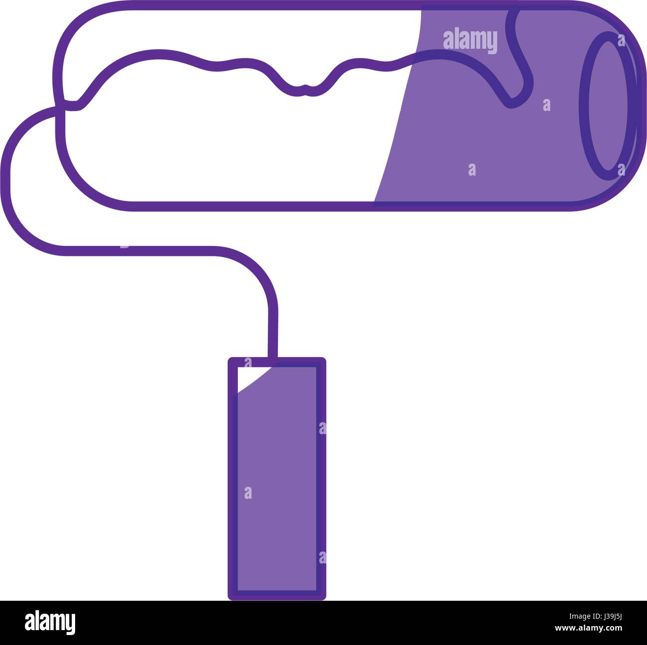 Rolling paint tool Stock Vector Image & Art Alamy