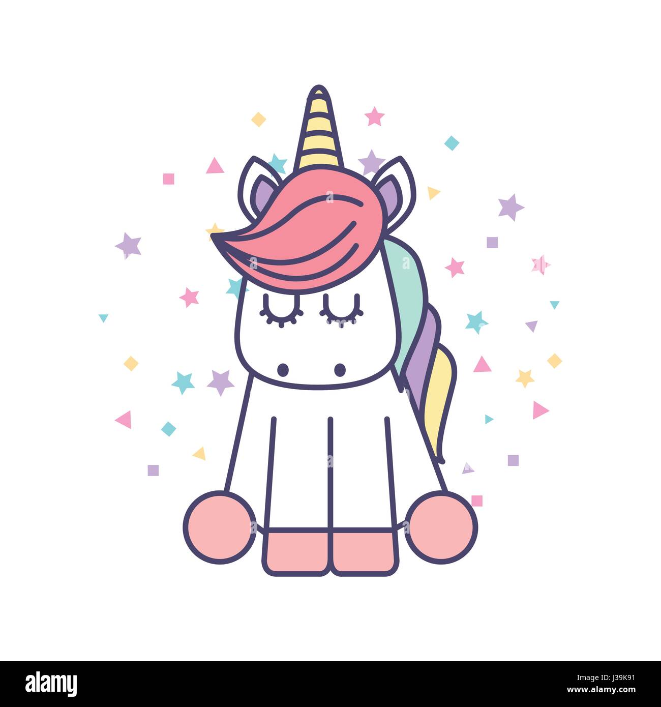 Featured image of post Unicornio Dessin De Licorne Kawaii