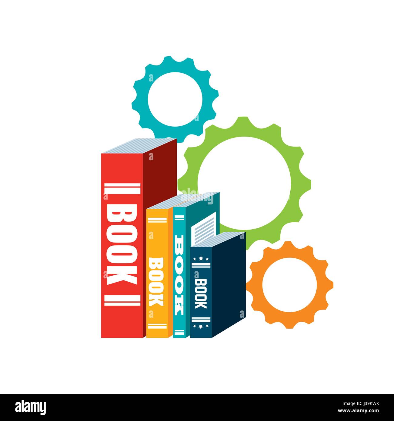 education set flat icons Stock Vector Image & Art - Alamy