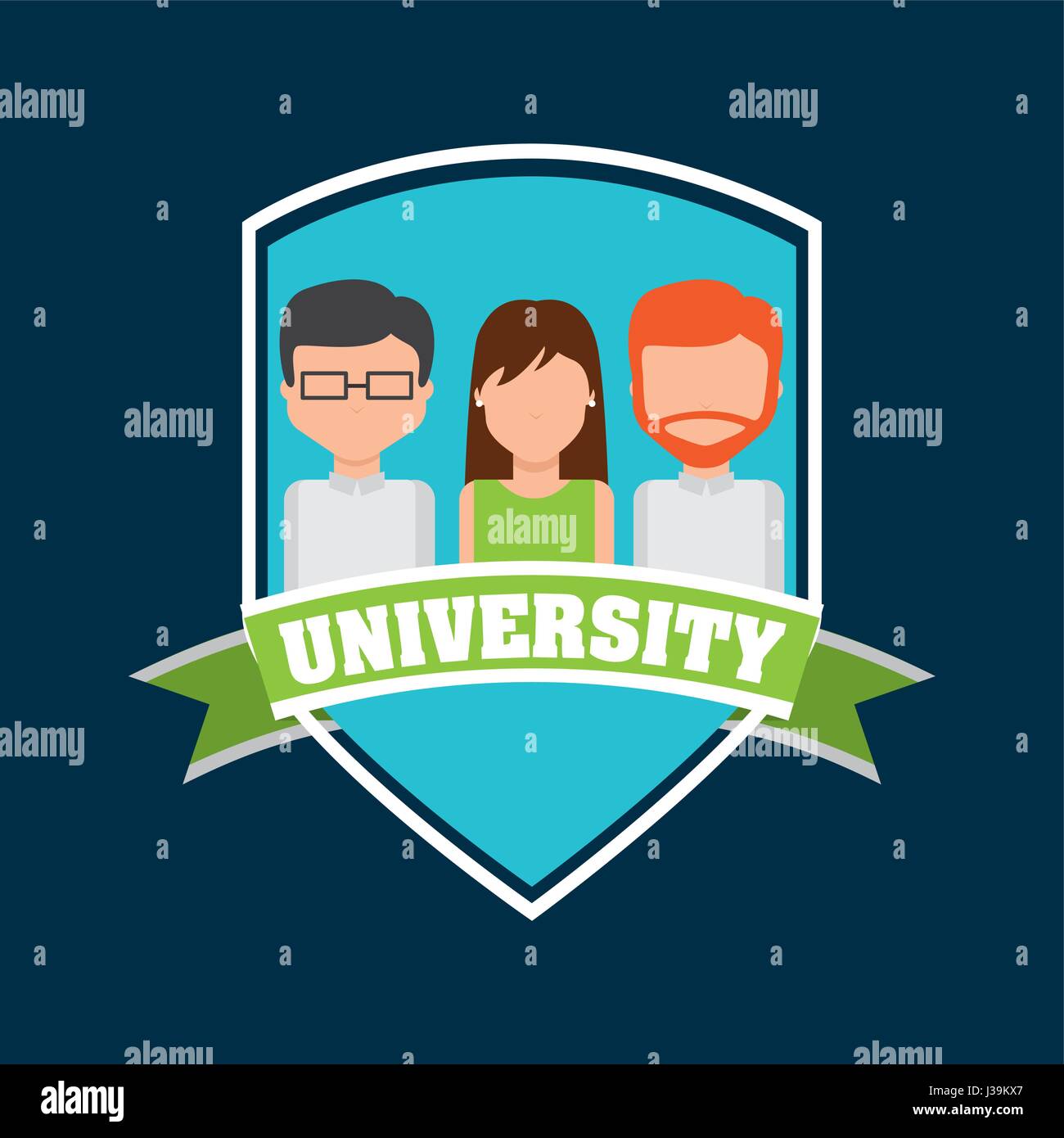 education set flat icons Stock Vector Image & Art - Alamy