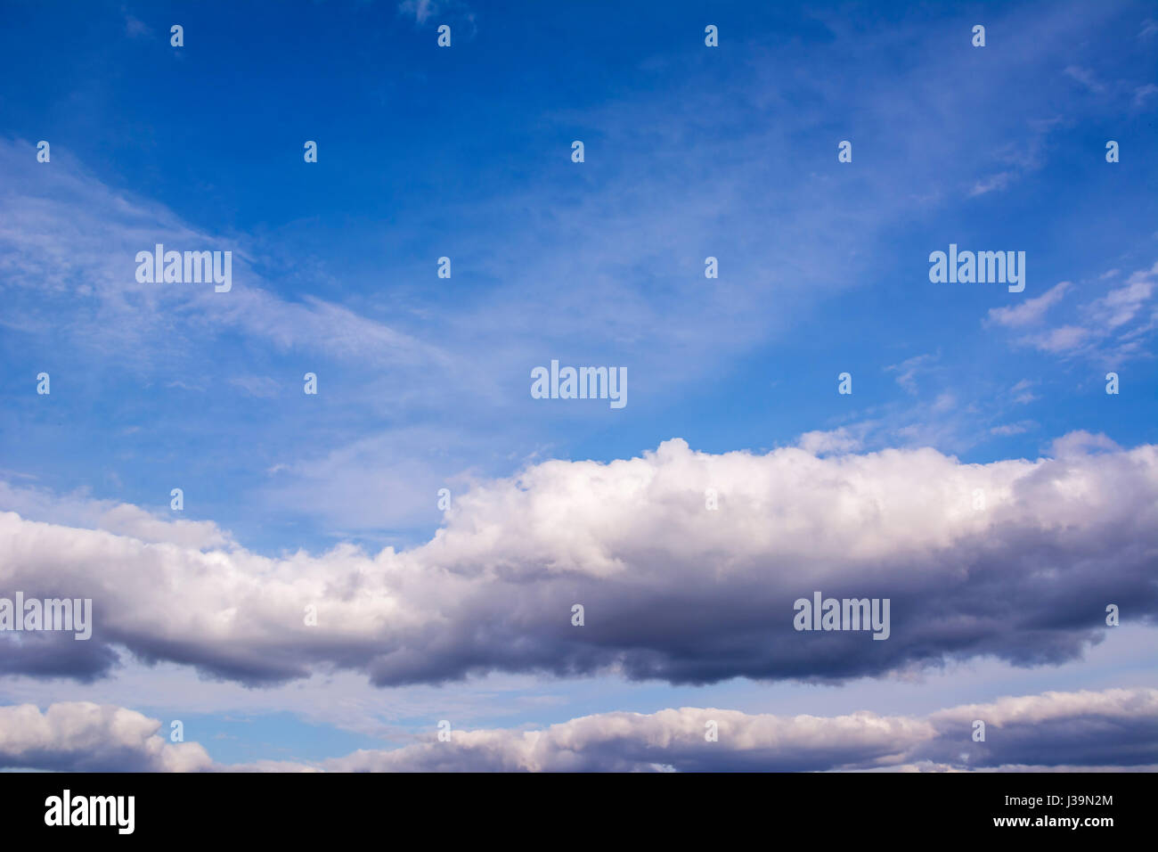 A beautiful background of a blue sky and white clouds Stock Photo - Alamy