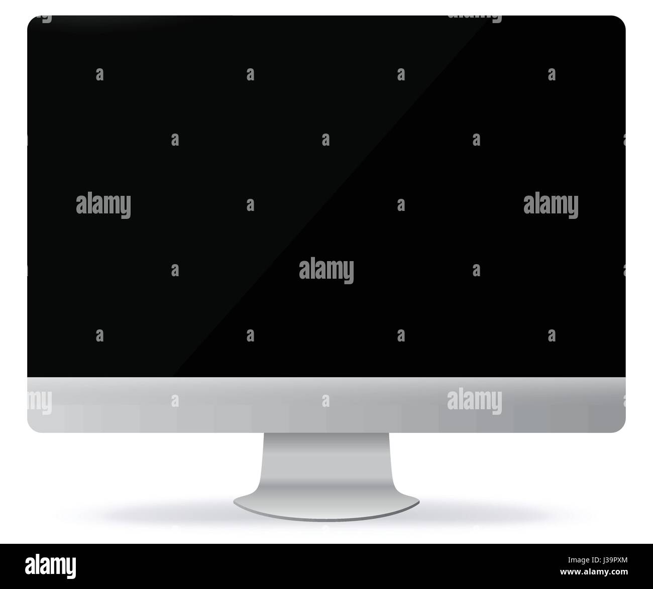 Computer screen vector illustration Stock Vector