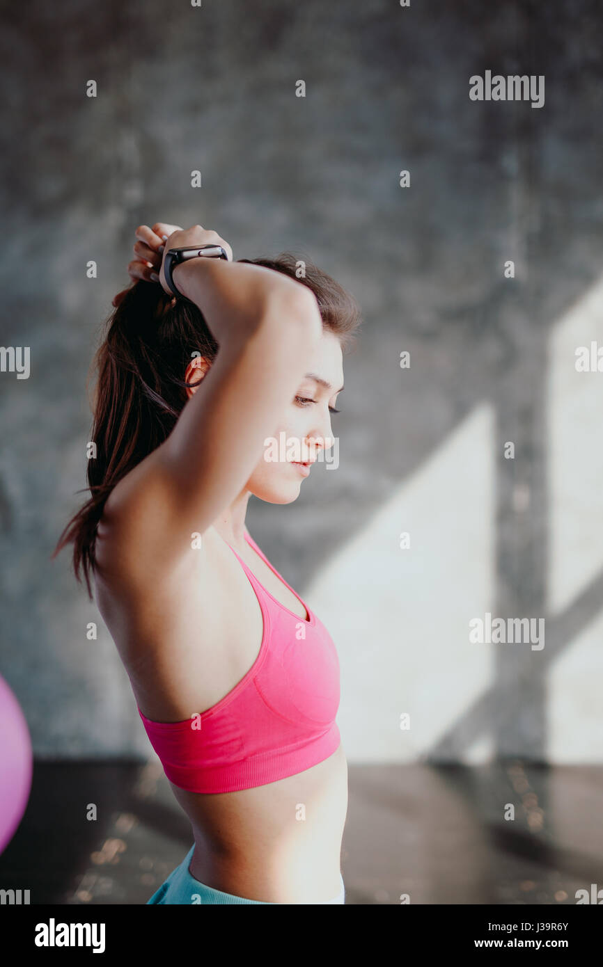 Womans Hair Tie Stock Photos Womans Hair Tie Stock Images Alamy