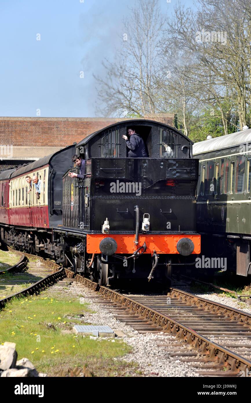 British Steam Locomotive 5619 0-6-2T Stock Photo