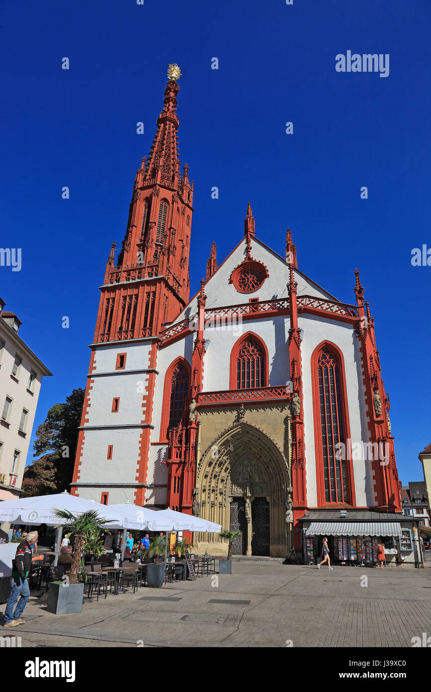 Deutschland, Unterfranken, in der Altstadt von Wuerzburg, die Marienkapelle Stock Photo