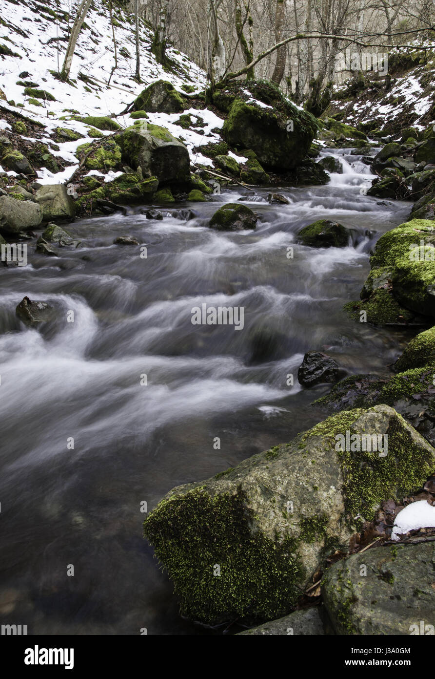 River, mountain, detail of a river in nature, environment Stock Photo