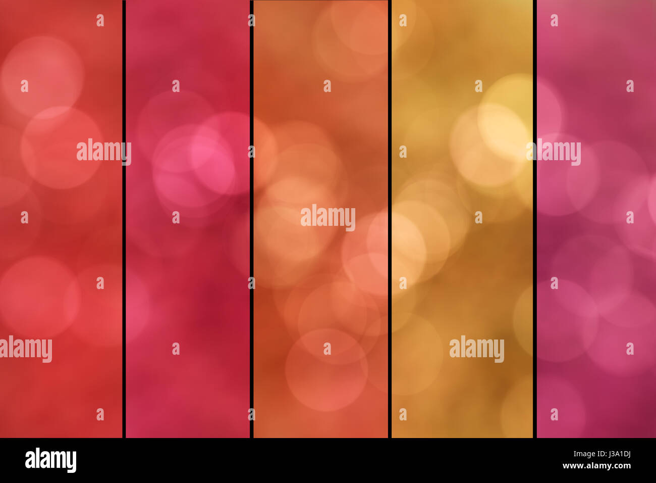 Colorful bokeh of light on black background Stock Photo - Alamy