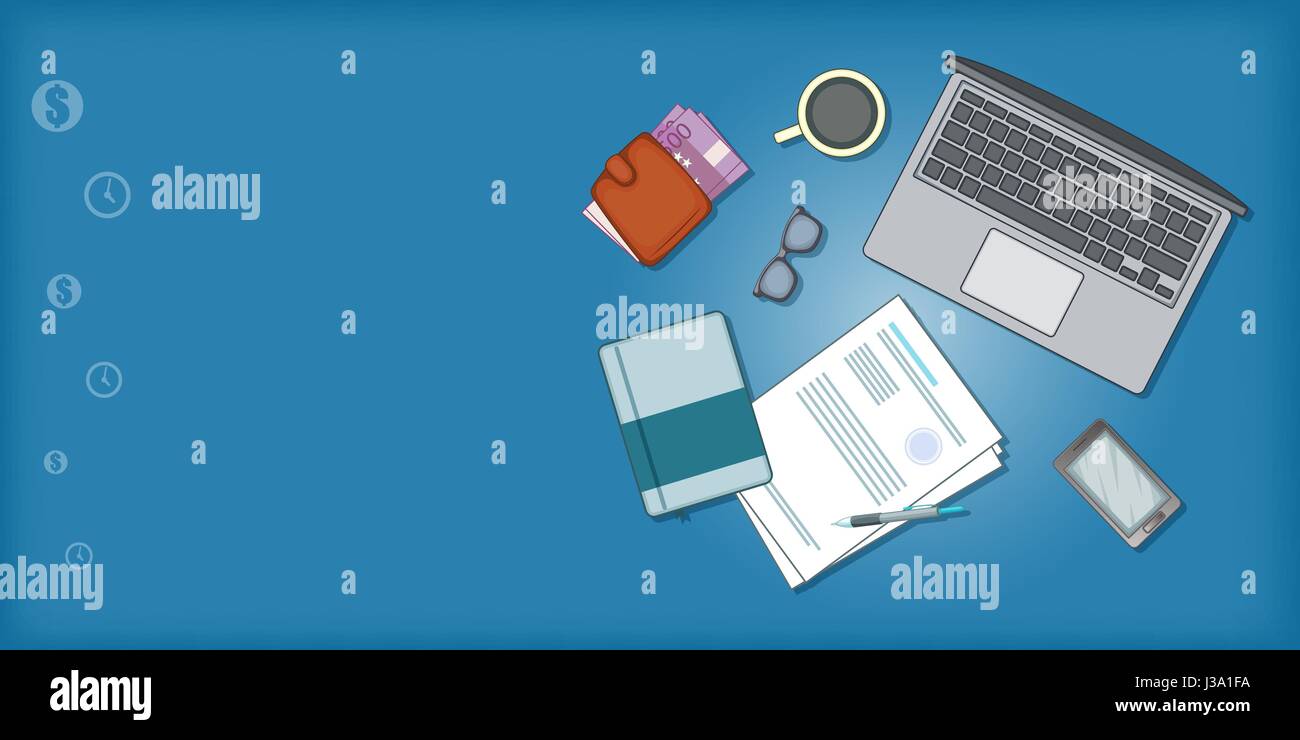 Business plan banner horizontal, cartoon style Stock Vector Image & Art ...