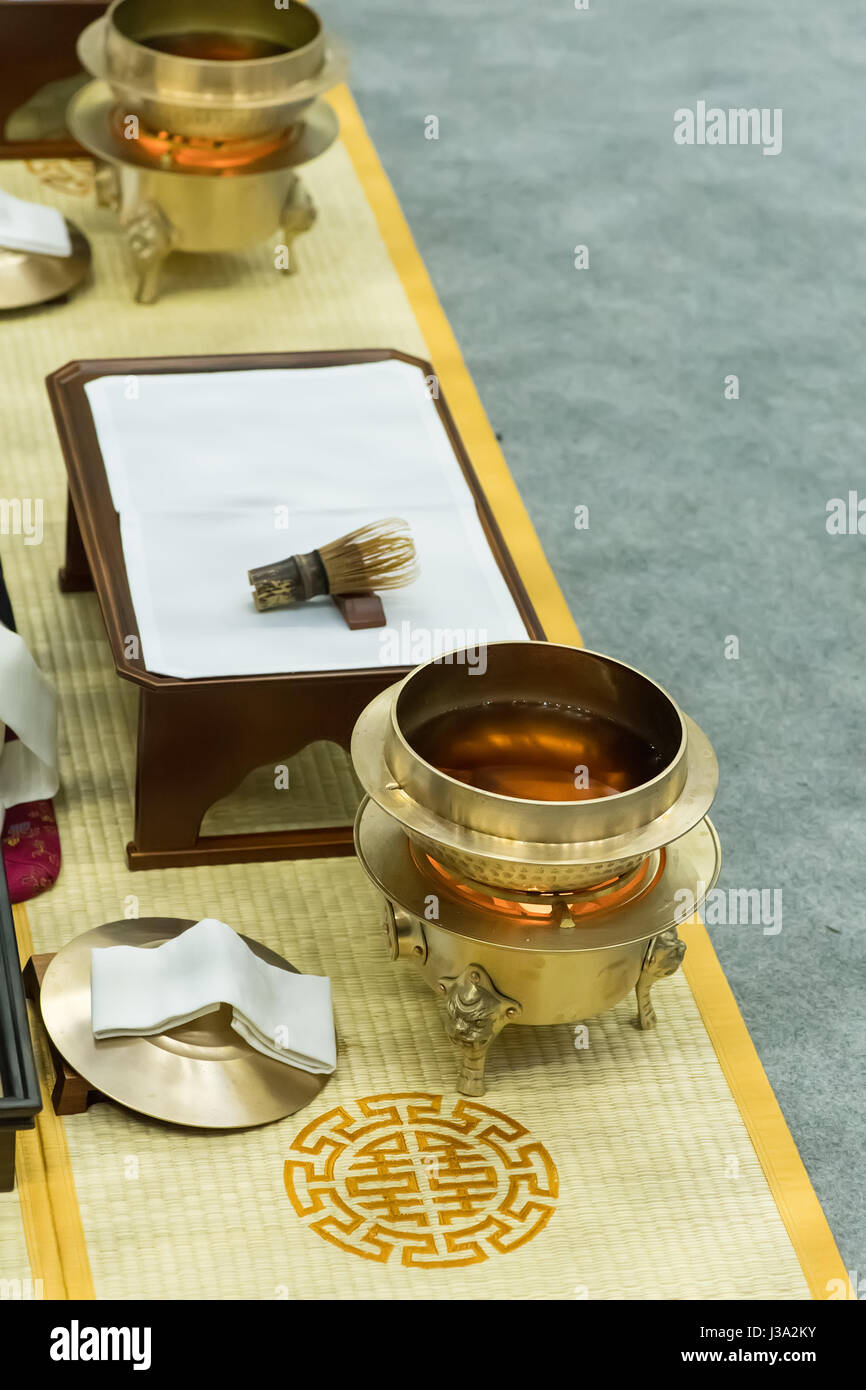 traditional korean teapot used in tea ceremony Stock Photo Alamy