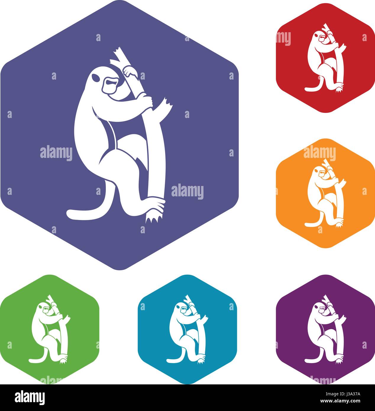 Macaque activity Stock Vector Images - Alamy