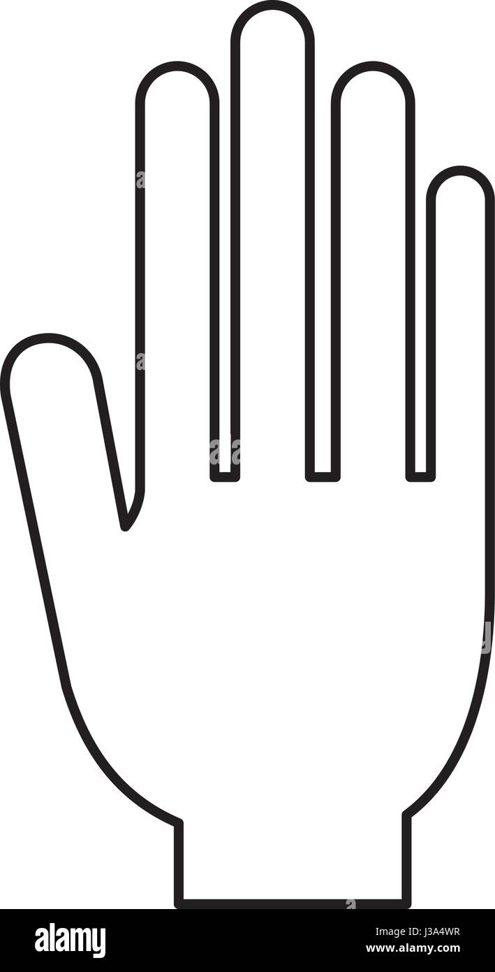 Isolated hand of vote design Stock Vector Image & Art - Alamy