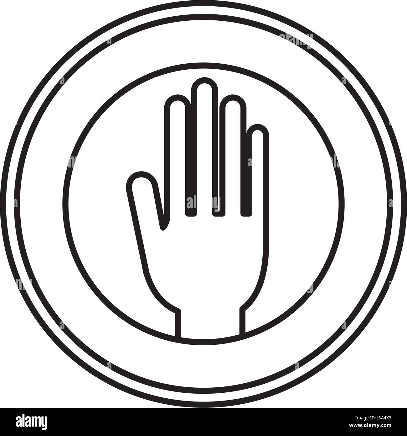 Isolated hand of vote design Stock Vector Image & Art - Alamy