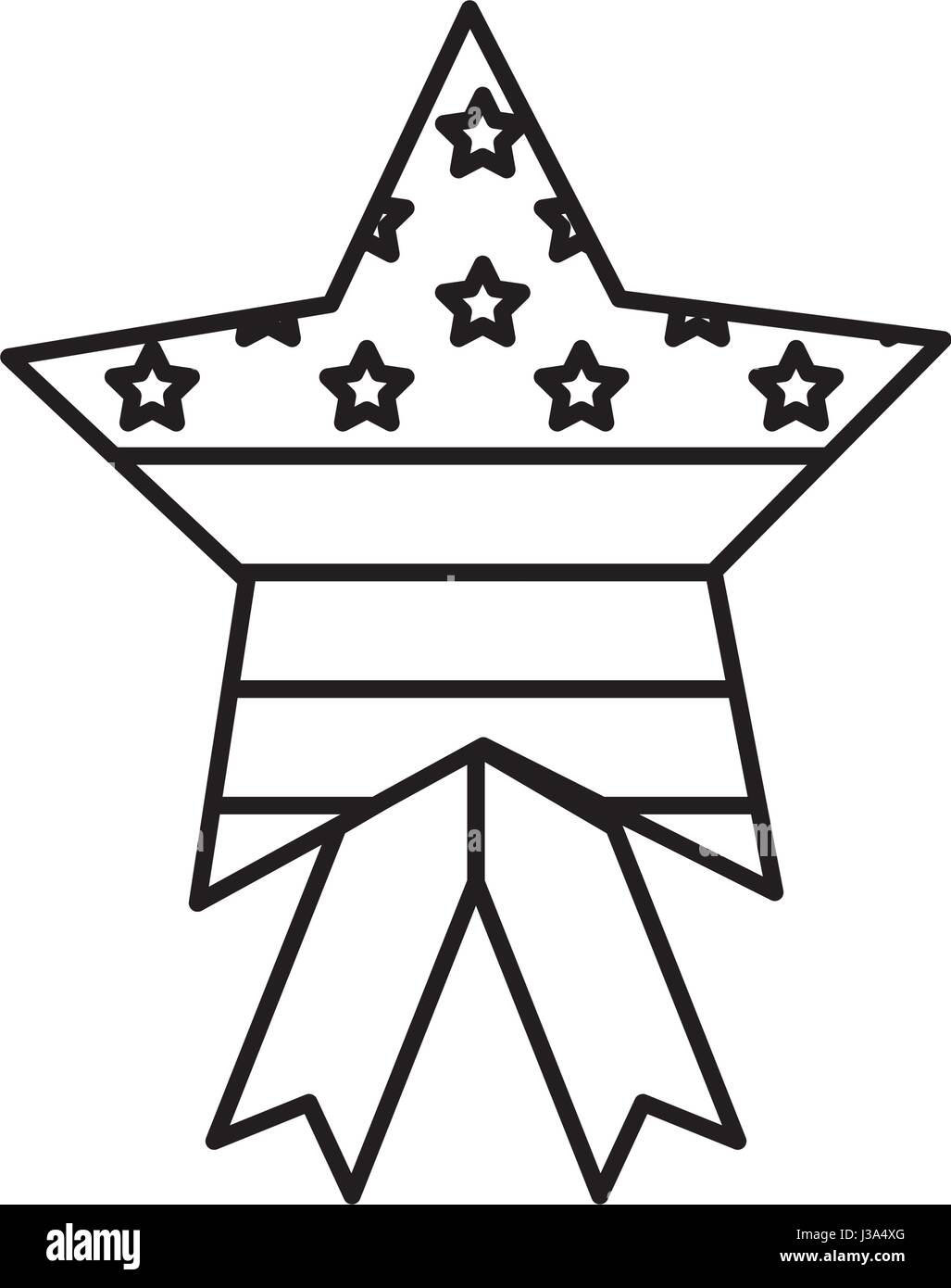 Isolated usa star design Stock Vector Image &amp; Art - Alamy