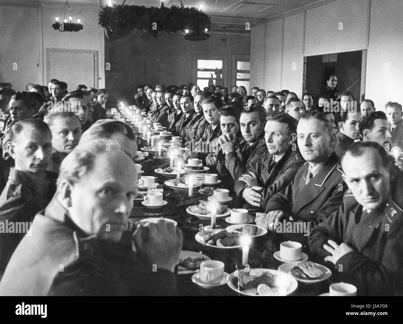 German soldiers in Andernach, 1956 Stock Photo