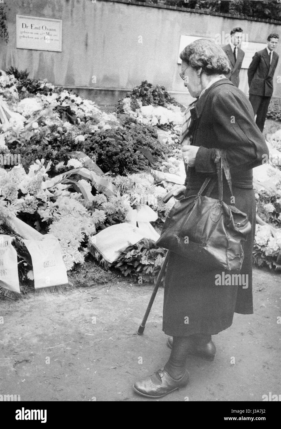 The funeral of Bertolt Brecht, 1956 Stock Photo